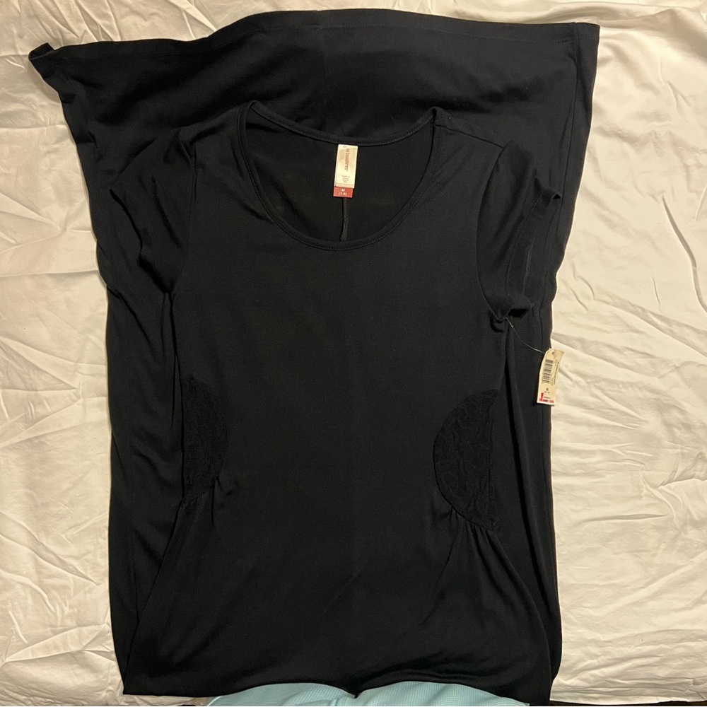 No Boundaries Black Short Sleeve Hi-Lo Dress